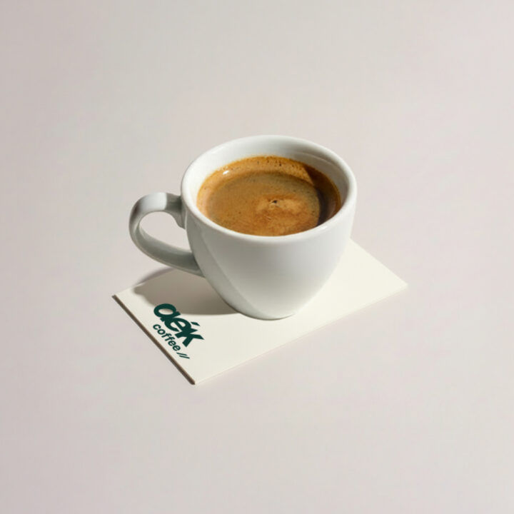 Minimal brand identity for a specialty cafe