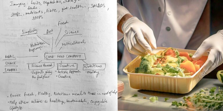 The Good Food Company research, branding and logo design