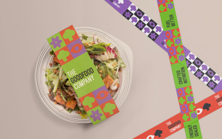 Clean label packaging design for The Good Food Company