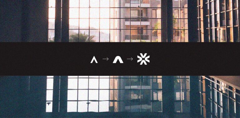 Atlas U branding design – minimalist real estate logo with circular motif and neutral color palette by Shruti Singh