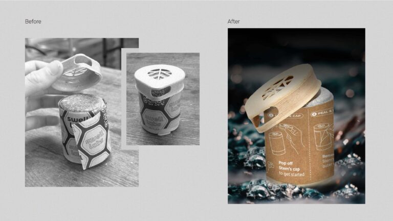 Layout design + Instructional illustration for STEM's tissue wrap insert.